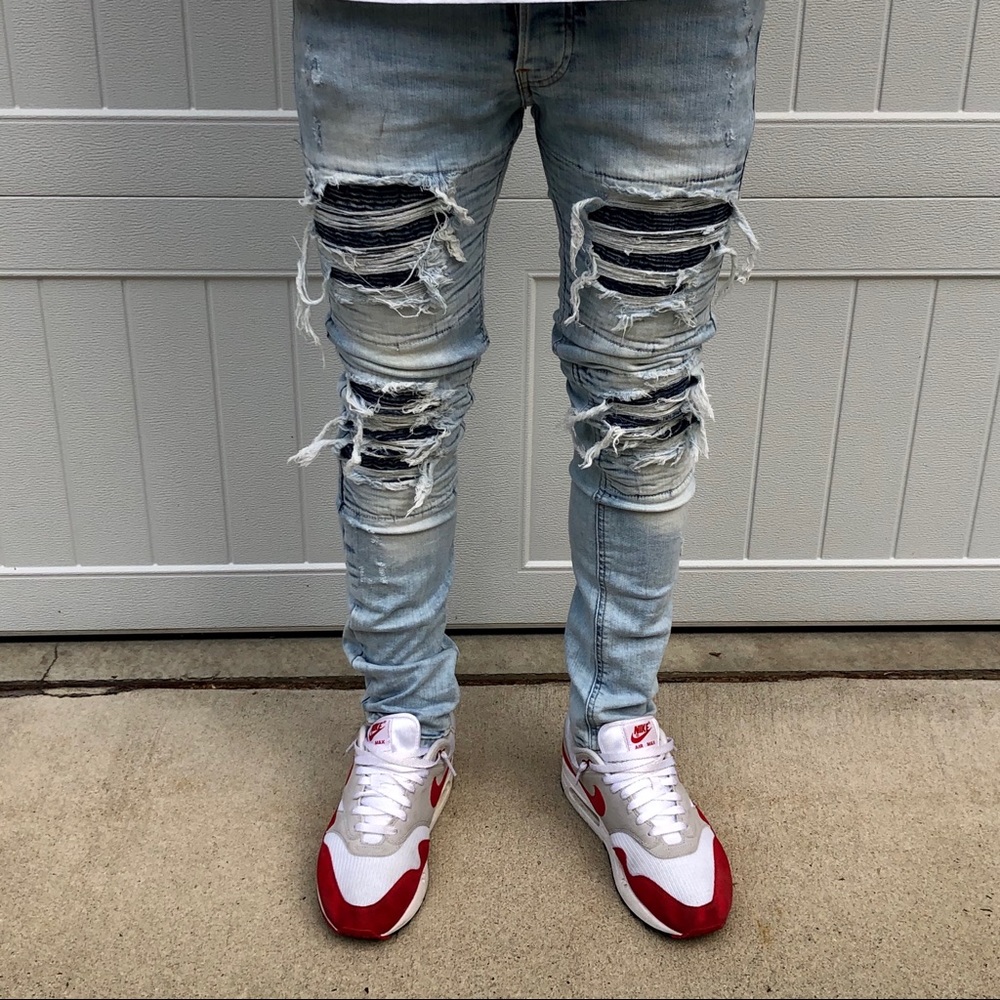 H&M Ripped Skinny Jeans (Size 28)